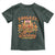 Thanksgiving Kids Baby Shirt Coolest Turkey At The Table Girls Toddler Youth TS10 Dark Forest Green Print Your Wear