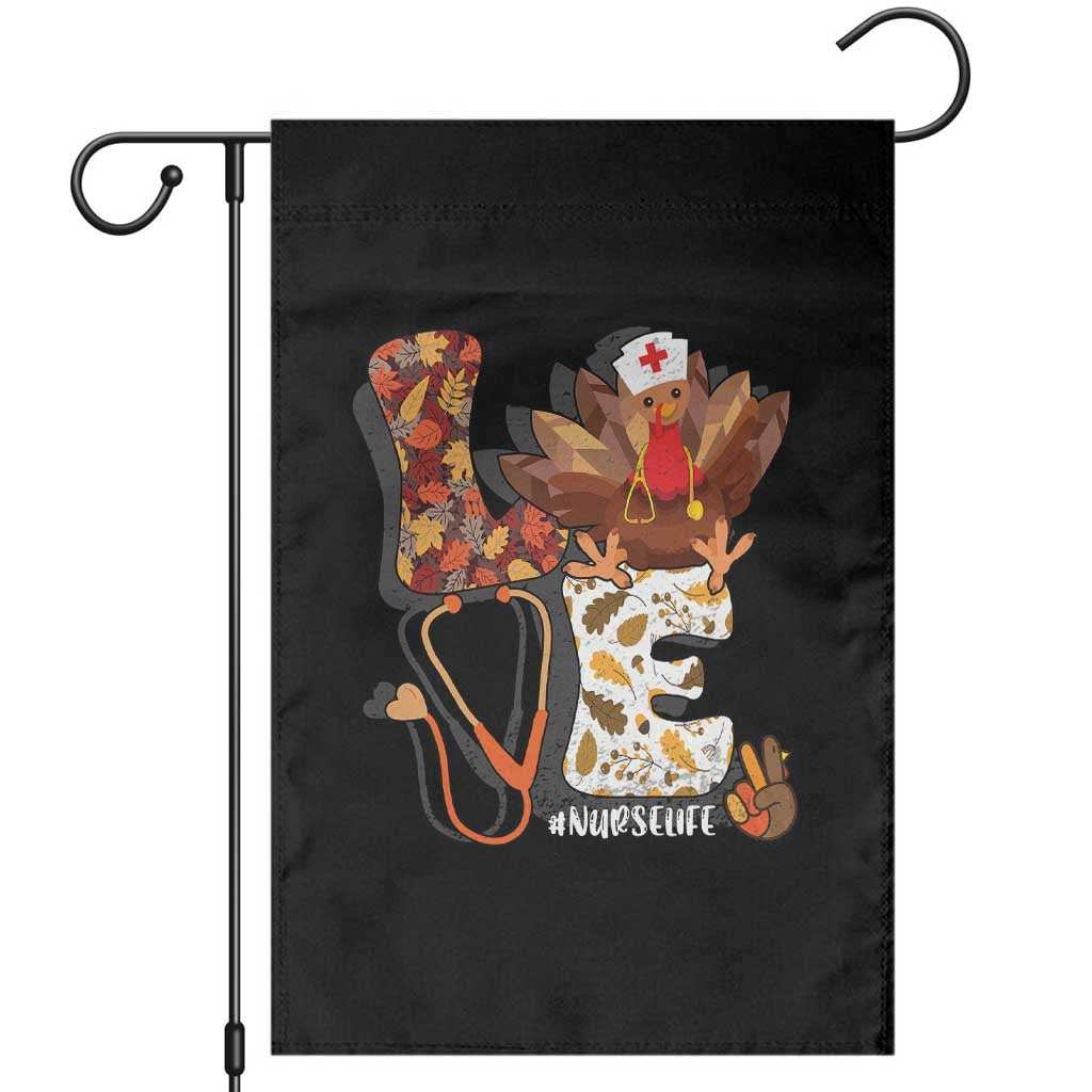 Thanksgiving Nurse Life Garden Flag Love Turkey Fall TS10 Black Print Your Wear