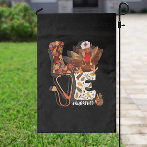 Thanksgiving Nurse Life Garden Flag Love Turkey Fall TS10 Print Your Wear