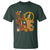 Thanksgiving T Shirt Peace Sign Love Turkey Hand TS10 Dark Forest Green Print Your Wear