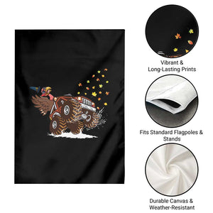 Thanksgiving Turkey Garden Flag Riding Monster Truck Boys Kids TS10 Print Your Wear