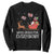 Christmas Moo Deng Sweatshirt Moo-deng For Everybody Funny Xmas Santa TS10 Black Print Your Wear