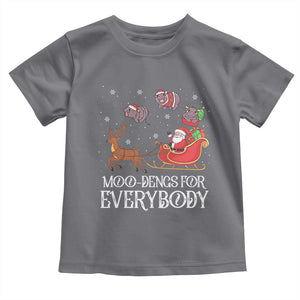 Christmas Moo Deng Toddler T Shirt Moo-deng For Everybody Funny Xmas Santa TS10 Charcoal Print Your Wear