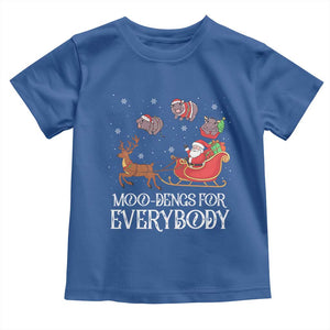 Christmas Moo Deng Toddler T Shirt Moo-deng For Everybody Funny Xmas Santa TS10 Royal Blue Print Your Wear