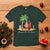 Hawaii Christmas T Shirt Christmas On The Beach Holiday Xmas Palm Tree TS10 Dark Forest Green Print Your Wear
