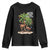 Mele Kalikimaka Hawaiian Christmas Youth Sweatshirt Deck The Palms Holiday Flamingo Beach Family Vacation In Hawaii TS10 Black Print Your Wear