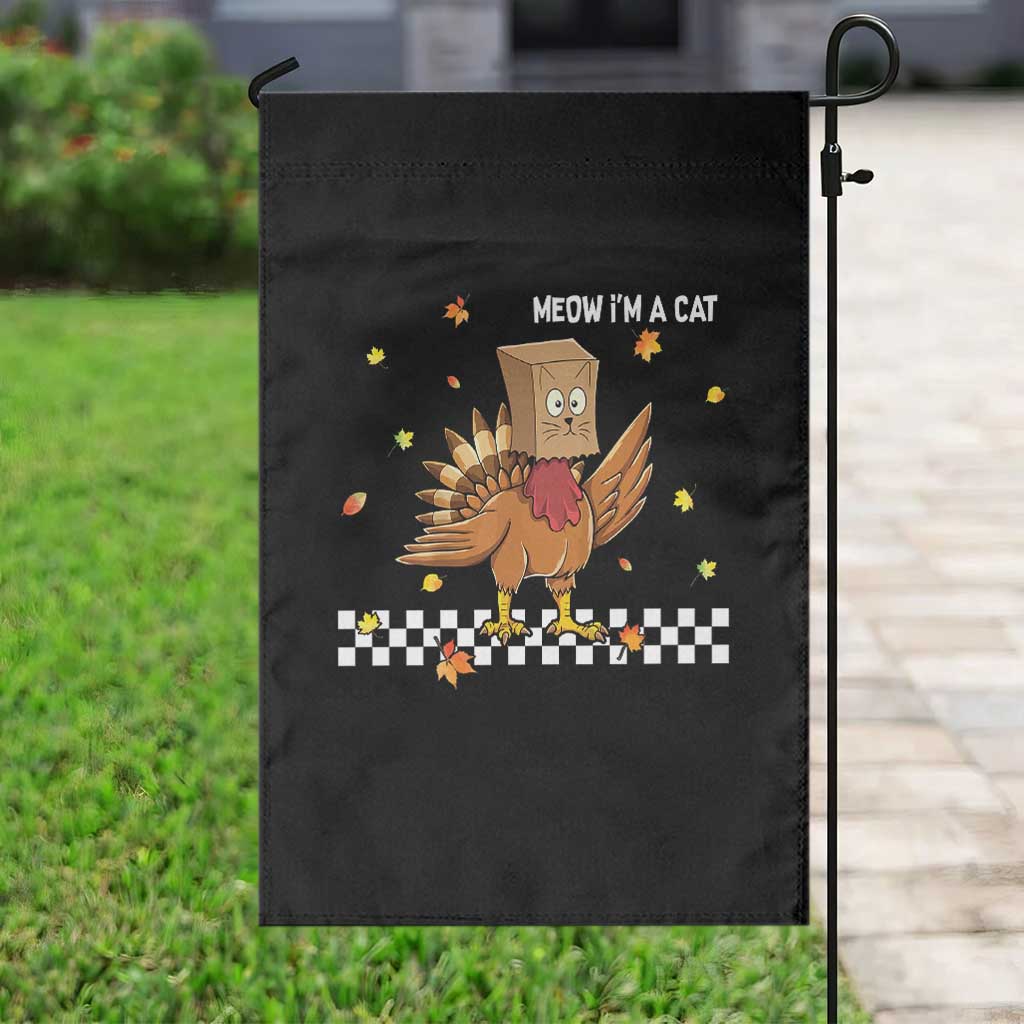 Turkey Cat Garden Flag Funny Thanksgiving Meow TS10 Print Your Wear