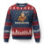 Turkey Cat Ugly Christmas Sweater Funny Thanksgiving Meow TS10 Navy Red Print Your Wear