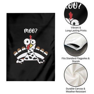 Funny Thanksgiving Garden Flag Turkey Moo Cow Farmer Gift TS10 Print Your Wear