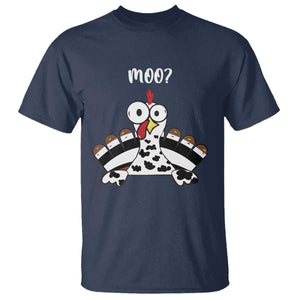 Funny Thanksgiving T Shirt Turkey Moo Cow Farmer Gift TS10 Navy Print Your Wear