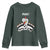 Funny Thanksgiving Youth Sweatshirt Turkey Moo Cow Farmer Gift TS10 Dark Forest Green Print Your Wear