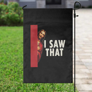 Funny Jesus I Saw That Garden Flag Retro Christian Meme TS10 Print Your Wear