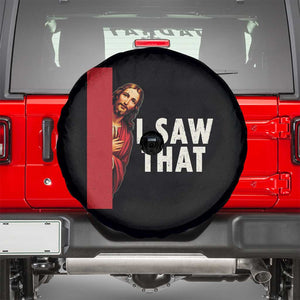 Funny Jesus I Saw That Spare Tire Cover Retro Christian Meme TS10 Black Print Your Wear