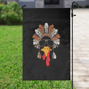 Funny Turkey Face Garden Flag Family Matching Native Hat Cute Fall Thanksgiving TS10 Print Your Wear