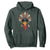 Funny Turkey Face Hoodie Family Matching Native Hat Cute Fall Thanksgiving TS10 Dark Forest Green Print Your Wear