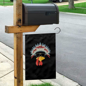 Funny Turkey Face Garden Flag Thanksgiving Family Group Native American Costumes TS10 Print Your Wear