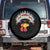 Funny Turkey Face Spare Tire Cover Thanksgiving Family Group Native American Costumes TS10 No hole Black Print Your Wear