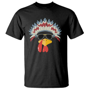 Funny Turkey Face T Shirt Thanksgiving Family Group Native American Costumes TS10 Black Print Your Wear