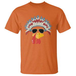 Funny Turkey Face T Shirt Thanksgiving Family Group Native American Costumes TS10 Orange Print Your Wear