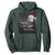 Merry Christmas Hoodie Santa To The Moon TS10 Dark Forest Green Print Your Wear