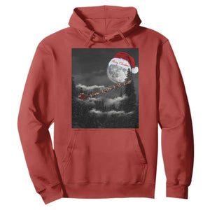 Merry Christmas Hoodie Santa To The Moon TS10 Red Print Your Wear