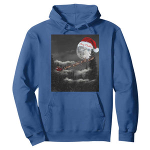 Merry Christmas Hoodie Santa To The Moon TS10 Royal Blue Print Your Wear