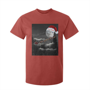 Merry Christmas T Shirt For Kid Santa To The Moon TS10 Red Print Your Wear