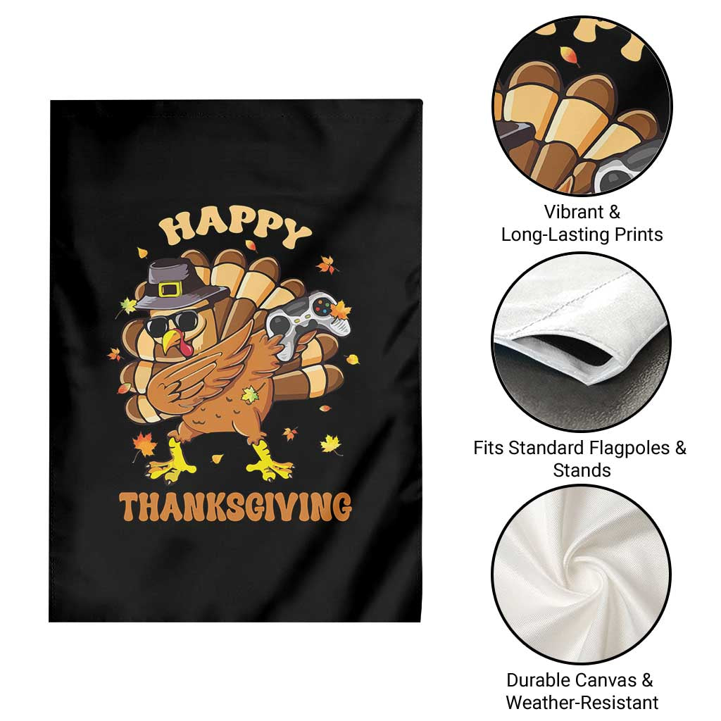 Funny Thanksgiving Garden Flag Dabbing Gamer Turkey TS10 Print Your Wear
