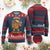 Funny Thanksgiving Knit Sweatshirt Dabbing Gamer Turkey TS10 Burgundy Print Your Wear
