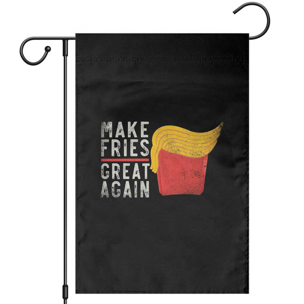 Funny Fries Garden Flag Vintage Make Fries Great Again TS10 Black Print Your Wear