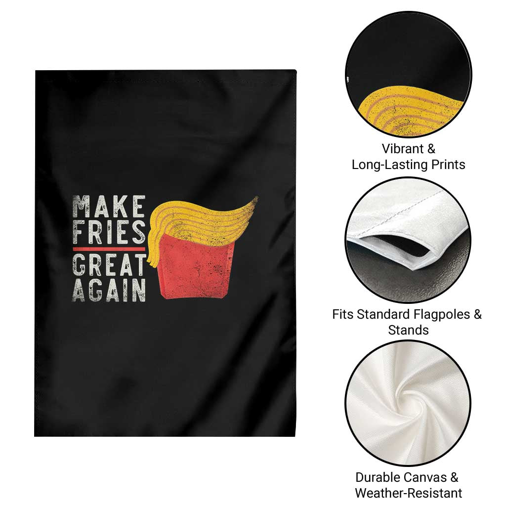 Funny Fries Garden Flag Vintage Make Fries Great Again TS10 Print Your Wear