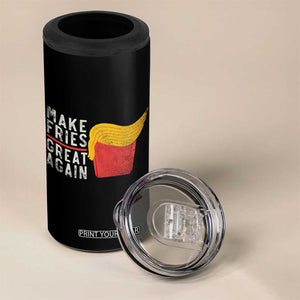 Funny Fries 4 in 1 Can Cooler Tumbler Vintage Make Fries Great Again TS10 Print Your Wear