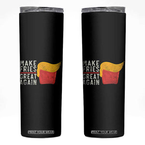 Funny Fries Skinny Tumbler Vintage Make Fries Great Again TS10 Black Print Your Wear