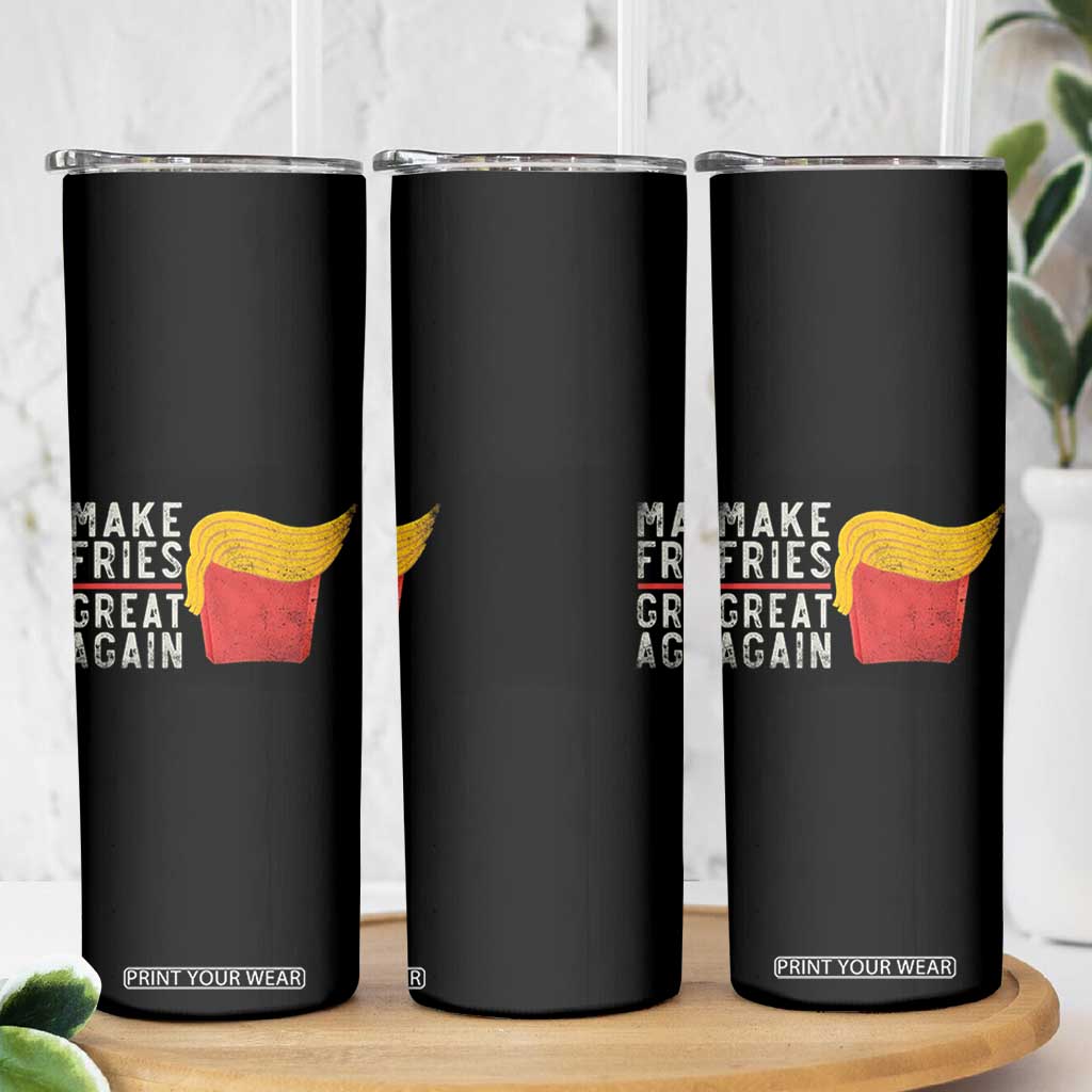 Funny Fries Skinny Tumbler Vintage Make Fries Great Again TS10 Print Your Wear