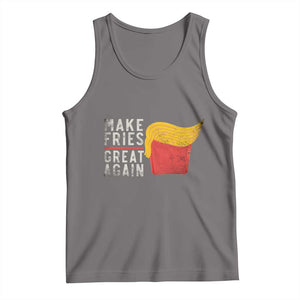 Funny Fries Tank Top Vintage Make Fries Great Again TS10 Deep Heather Print Your Wear