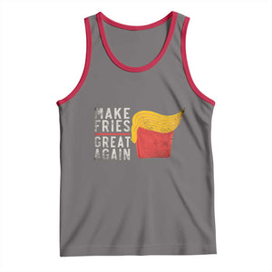 Funny Fries Tank Top Vintage Make Fries Great Again TS10 Deep Heather Red Print Your Wear