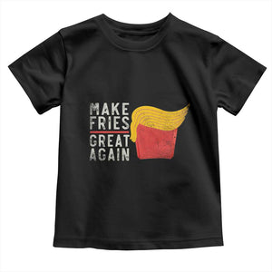 Funny Fries Toddler T Shirt Vintage Make Fries Great Again TS10 Black Print Your Wear