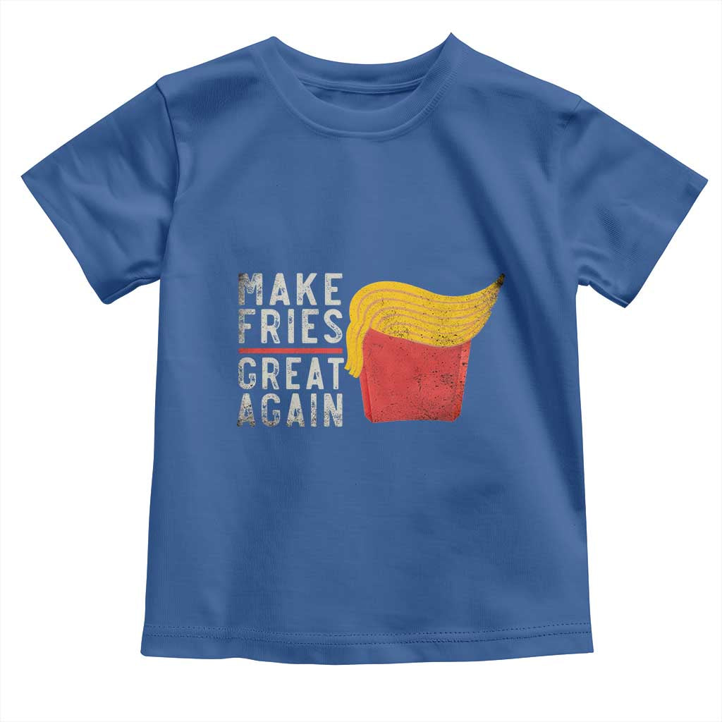 Funny Fries Toddler T Shirt Vintage Make Fries Great Again TS10 Royal Blue Print Your Wear