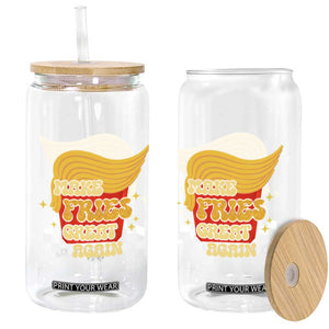 Funny Fries Glass Can Make Fries Great Again Checkered TS10 Print Your Wear