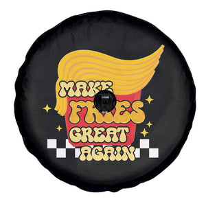 Funny Fries Spare Tire Cover Make Fries Great Again Checkered TS10 Print Your Wear