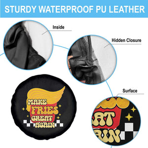 Funny Fries Spare Tire Cover Make Fries Great Again Checkered TS10 Print Your Wear