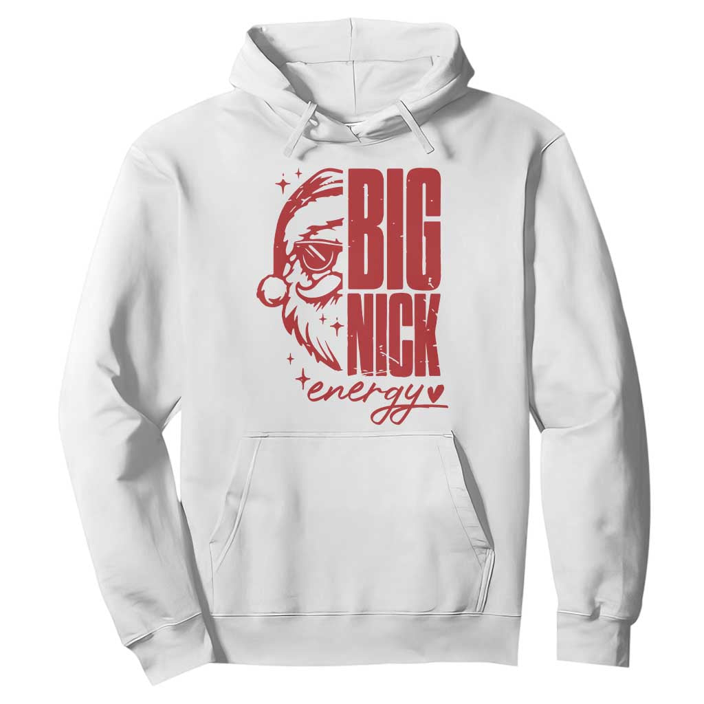 Christmas Santa Hoodie Fun Retro Big Nick Energy TS10 White Print Your Wear