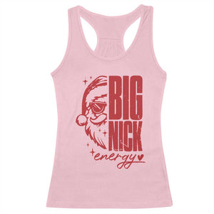 Christmas Santa Racerback Tank Top Fun Retro Big Nick Energy TS10 Light Pink Print Your Wear