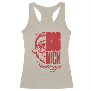 Christmas Santa Racerback Tank Top Fun Retro Big Nick Energy TS10 Sand Print Your Wear