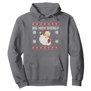 Christmas Santa Claus Hoodie Big Nick Energy Santa Ugly Xmas TS10 Charcoal Print Your Wear