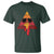 Funny Thanksgiving T Shirt Cool Turkey Face With Sunglasses Face Vintage Retro TS10 Dark Forest Green Print Your Wear