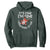 Funny Christmas Santa Hoodie It's Fine I'm Fine Everything Is Fine TS10 Dark Forest Green Print Your Wear