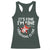 Funny Christmas Santa Racerback Tank Top It's Fine I'm Fine Everything Is Fine TS10 Dark Forest Green Print Your Wear
