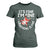 Funny Christmas Santa T Shirt For Women It's Fine I'm Fine Everything Is Fine TS10 Dark Forest Green Print Your Wear