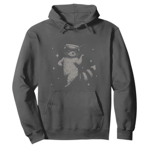Vintage Raccoon Cowboy Hoodie Cowgirl Trash Panda Western Country TS10 Dark Heather Print Your Wear